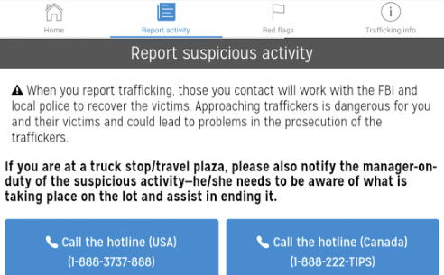 Truckers Against Trafficking app